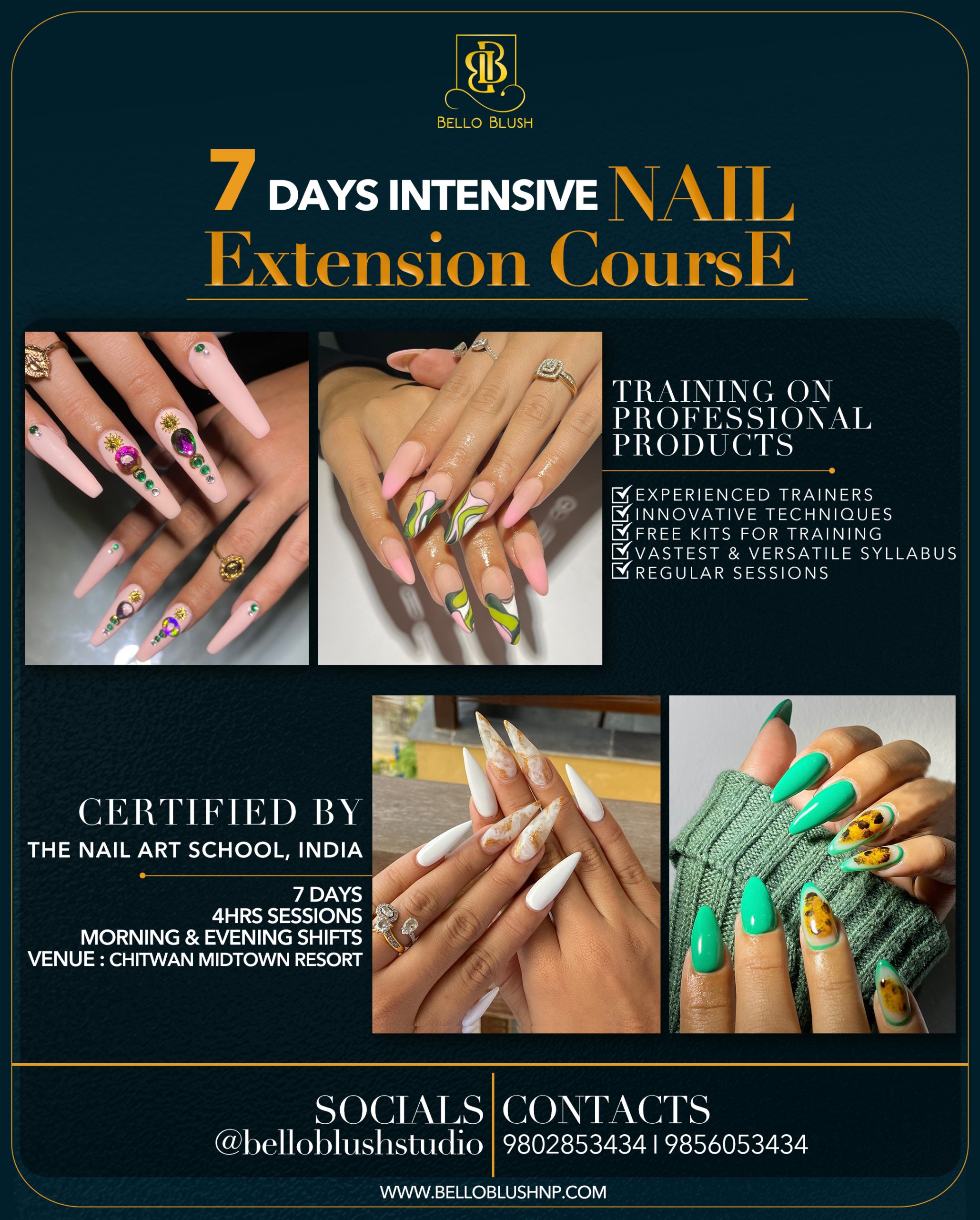 Bello Blush nail extension course